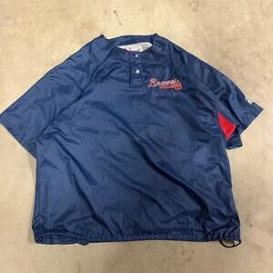 Blue and red vintage braves